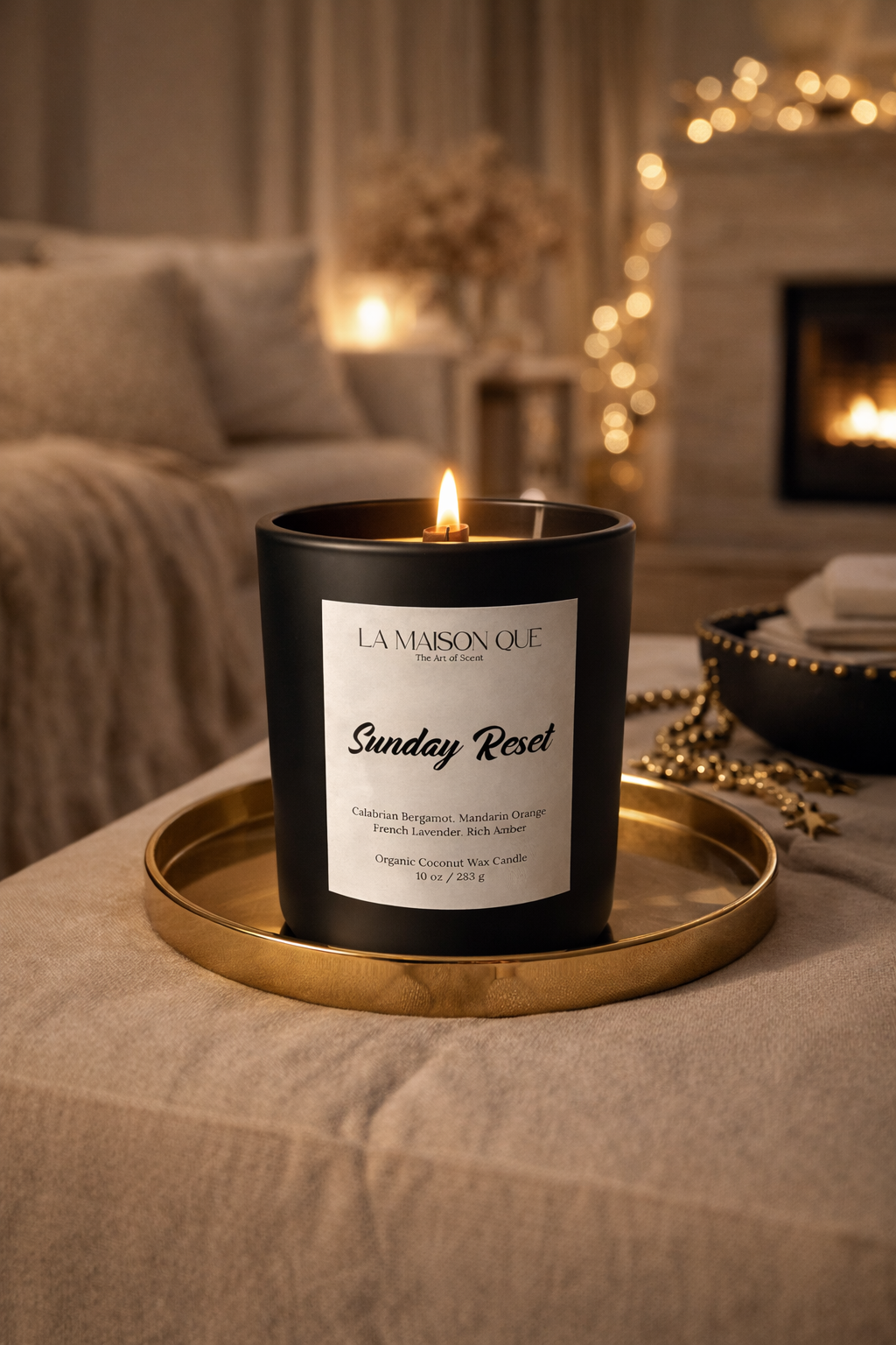 Sunday Reset Signature Candle - 11oz Matte Black Vessel