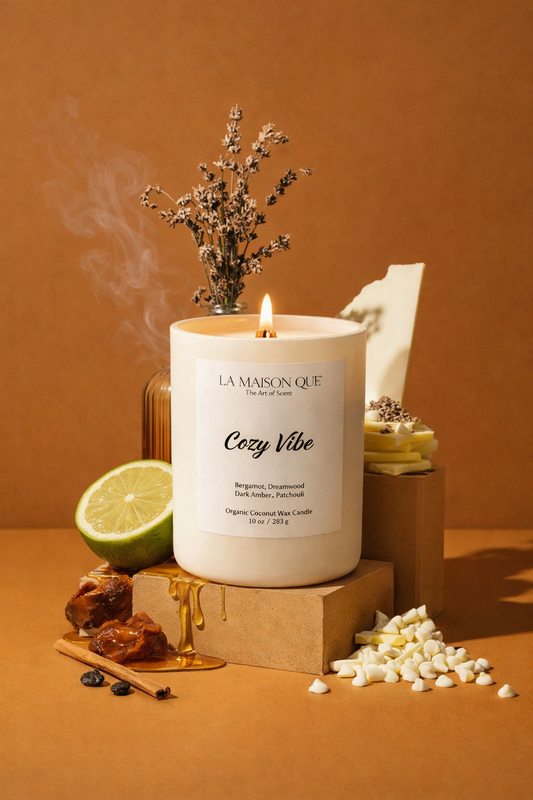 Cozy Vibe Signature Candle - 11oz Matte Cream Vessel